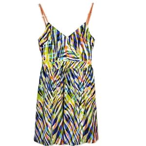 Trina Turk 100% silk  multicolor size 4